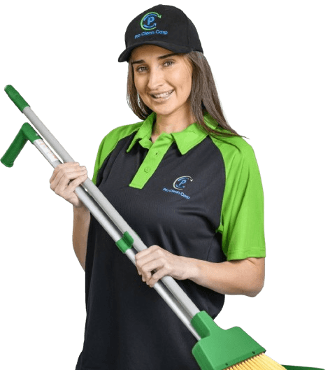 Professional cleaning team ready to help with your cleaning needs